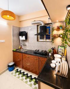 Kitchen Image of 1200 Sq.ft 2 BHK Apartment / Flat for rent in L I G Colony Indore for Rs. 21000