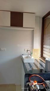 Kitchen Image of 800 Sq.ft 1 BHK Apartment / Flat for rent in Shree Rang Nano City 1 And 2, Sargasan Gandhinagar for Rs. 22000