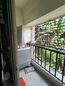 Balcony Image of 600 Sq.ft 1 BHK Apartment / Flat for rent in Eden Tolly Cascades, Haridevpur Dhali Para Kolkata for Rs. 18000