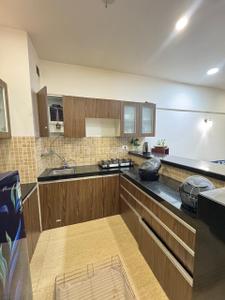 Kitchen Image of 702 Sq.ft 1 BHK Apartment / Flat for rent in Lodha Belmondo, Gahunje Pune for Rs. 35000