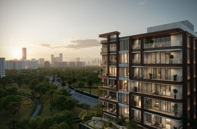 Balcony Image of 344 Sq.ft 1 RK Apartment / Flat for sale in Arjan-Dubailand Dubai for Rs. 16340970
