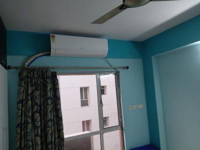 Bedroom Image of 1200 Sq.ft 3 BHK Apartment / Flat for rent in Siddha Pines Apartments, Rajarhat Kolkata for Rs. 35000