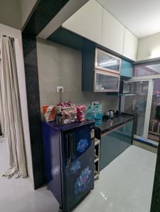 Kitchen Image of 550 Sq.ft 1.5 BHK Apartment / Flat for rent in Lal Gami Jade, Vashi Navi Mumbai for Rs. 50000