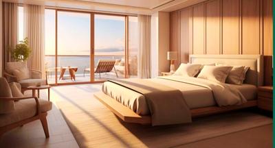 Bedroom Image of 1161 Sq.ft 2 BHK Apartment / Flat for sale in Runwal The Central Park, Chinchwad Pune for Rs. 13000000