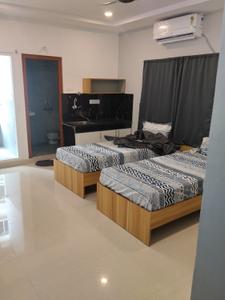 Bedroom Image of 300 Sq.ft 1 RK Builder Floor for rent in Financial District Hyderabad for Rs. 24000
