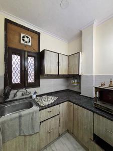 Kitchen Image of 540 Sq.ft 1 BHK Builder Floor for rent in Kalkaji New Delhi for Rs. 23000