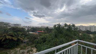 Balcony Image of 687 Sq.ft 1 BHK Apartment / Flat for rent in Whitefield Bengaluru for Rs. 28500