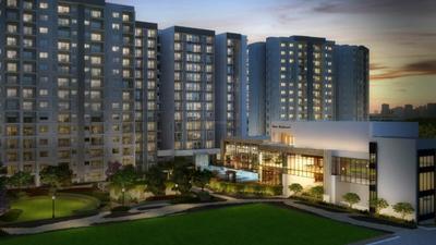 Image of 1634 Sq.ft 3 BHK Apartment / Flat for sale in L And T Olivia At Raintree Boulevard, Sahakara Nagar, Bengaluru for Rs. 22900000