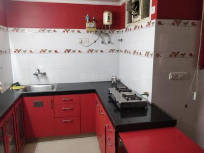 Kitchen Image of 1300 Sq.ft 2 BHK Apartment / Flat for rent in Shri Ram Constructions City of Golden Domes, Jagatpura Jaipur for Rs. 28000