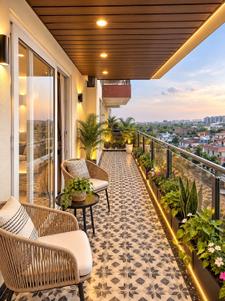 Balcony Image of 1100 Sq.ft 2 BHK Apartment / Flat for sale in Jagatpura Jaipur for Rs. 9700000