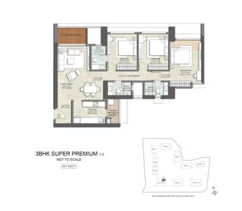 Image of 830 Sq.ft 2 BHK Apartment / Flat for sale in Kalpataru Parkcity, Thane West, Thane for Rs. 15500000
