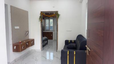 Living Room Image of 650 Sq.ft 1 BHK Apartment / Flat for rent in Kondapur Hyderabad for Rs. 28000