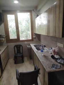 Kitchen Image of 800 Sq.ft 1 BHK Builder Floor for rent in Uday Park New Delhi for Rs. 50000