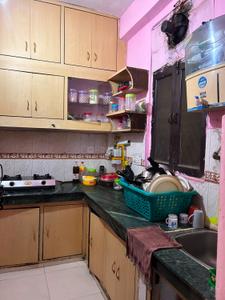 Kitchen Image of 700 Sq.ft 1 BHK Builder Floor for rent in Vaishali Ghaziabad for Rs. 15000
