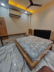 Bedroom Image of 550 Sq.ft 1 RK Builder Floor for rent in Mahalakshmi Nagar Indore for Rs. 15000