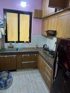 Kitchen Image of 1380 Sq.ft 3 BHK Apartment / Flat for rent in Sheres Shalimar Mannat, Mohammadpur Chauki Lucknow for Rs. 25000