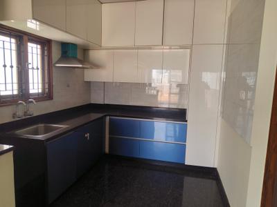 Kitchen Image of 1200 Sq.ft 2 BHK Builder Floor for rent in Sahakara Nagar Bengaluru for Rs. 25000