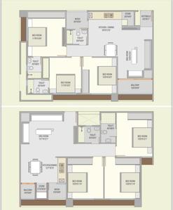 Image of 1647 Sq.ft 3 BHK Apartment / Flat for sale in Nava Naroda, Ahmedabad for Rs. 5100000