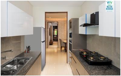 Kitchen Image of 1721 Sq.ft 3 BHK Apartment / Flat for sale in Motiaz Blue Ridge, Peer Muchalla Zirakpur for Rs. 11500000