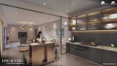 Kitchen Image of 816 Sq.ft 2.5 BHK Apartment / Flat for sale in Shapoorji Pallonji The Canvas Residences, Sewri Mumbai for Rs. 35000000