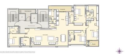 Floor Plan Image of 4200 Sq.ft 4.5 BHK Apartment / Flat for sale in Accent Amar Oasis, Pashan Pune for Rs. 80000000