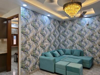 Living Room Image of 1000 Sq.ft 3 BHK Builder Floor for rent in Dwarka Mor New Delhi for Rs. 35000
