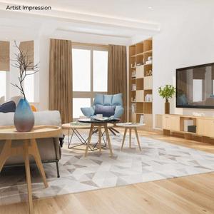 Hall Image of 980 Sq.ft 2 BHK Apartment / Flat for sale in Purva Panorama, Thane West Thane for Rs. 14500000