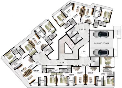 Image of 430 Sq.ft 1 BHK Apartment / Flat for sale in Adishakti CHS Adityaraj Prime , Vikhroli East, Mumbai for Rs. 7000000
