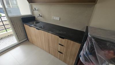 Kitchen Image of 650 Sq.ft 1 BHK Apartment / Flat for rent in Scheme No 140 Indore for Rs. 19000