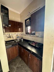 Kitchen Image of 580 Sq.ft 1 BHK Independent House for rent in Patel Nagar New Delhi for Rs. 17000