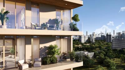 Balcony Image of 452 Sq.ft 1 RK Apartment / Flat for sale in Dubailand Dubai for Rs. 22566200