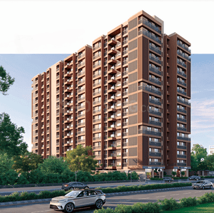 Image of 1102 Sq.ft 3 BHK Apartment / Flat for sale in Shree Kalash, Tragad, Ahmedabad for Rs. 7140000