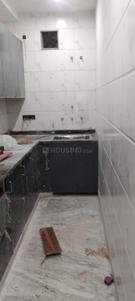 Kitchen Image of 550 Sq.ft 1.5 BHK Builder Floor for rent in Shastri Nagar New Delhi for Rs. 15000