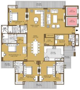 Image of 1550 Sq.ft 3 BHK Apartment / Flat for sale in Purvanchal Sunbliss, Yeida, Greater Noida for Rs. 21700000