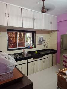 Kitchen Image of 650 Sq.ft 1 BHK Apartment / Flat for rent in Shanti Shreyas Ltd, Vashi Navi Mumbai for Rs. 38000