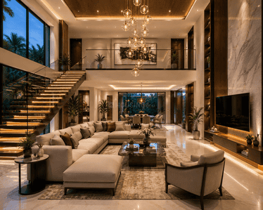 Living Room Image of 4000 Sq.ft 4 BHK Independent House for sale in Edappally Kochi for Rs. 27500000