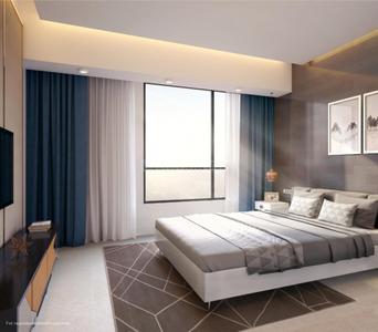 Bedroom Image of 1850 Sq.ft 3 BHK Apartment / Flat for sale in Ambey Gateway, Chinar Park Kolkata for Rs. 30000000