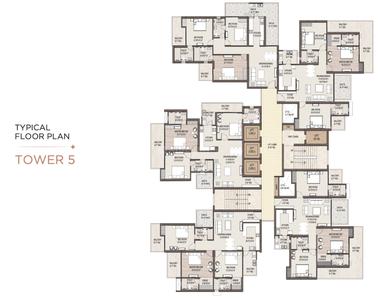 Image of 2380 Sq.ft 4 BHK Apartment / Flat for sale in Sams SG Nakshatra, Siddharth Vihar, Ghaziabad for Rs. 28500000