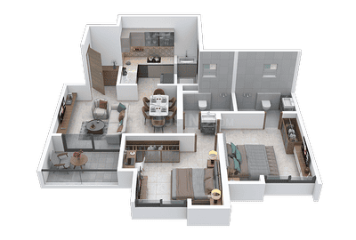 Image of 1100 Sq.ft 2 BHK Apartment / Flat for sale in Sukhwani Verde, Undri, Pune for Rs. 5800000