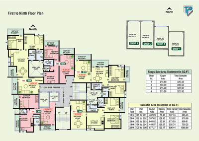 Image of 979 Sq.ft 2 BHK Apartment / Flat for sale in T And P C P Shine, Bhugaon, Pune for Rs. 5740000