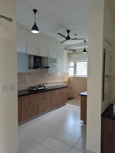 Kitchen Image of 1739 Sq.ft 3 BHK Apartment / Flat for rent in Prestige High Fields, Financial District Hyderabad for Rs. 65000