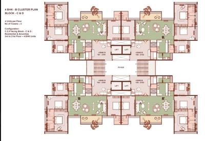 Image of 3600 Sq.ft 4 BHK Apartment / Flat for sale in South Bopal, Ahmedabad for Rs. 25000000