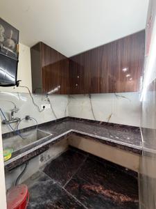 Kitchen Image of 600 Sq.ft 1 BHK Builder Floor for rent in Hari Nagar New Delhi for Rs. 16500