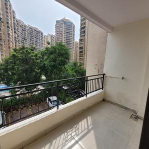 Balcony Image of 1695 Sq.ft 3 BHK Apartment / Flat for rent in Divyansh Fabio, Crossings Republik Ghaziabad for Rs. 23000