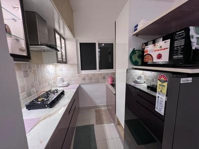 Kitchen Image of 499 Sq.ft 1 BHK Apartment / Flat for rent in Sattva Anugraha, Vijayanagar Bengaluru for Rs. 30000