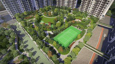 Image of 1498 Sq.ft 3 BHK Apartment / Flat for sale in Godrej Emerald Waters, Pimpri, Pune for Rs. 16200000
