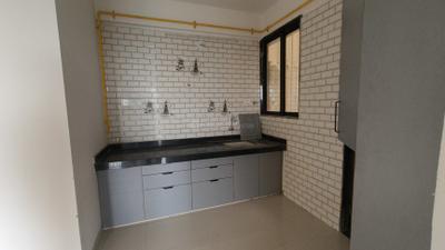 Kitchen Image of 813 Sq.ft 1 BHK Apartment / Flat for rent in Shantam Hills, Bhesan Surat for Rs. 14000