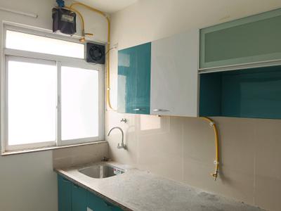 Kitchen Image of 560 Sq.ft 1 BHK Apartment / Flat for rent in Ashar Axis, Thane West Thane for Rs. 35000
