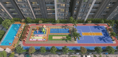 Image of 980 Sq.ft 2 BHK Apartment / Flat for sale in City One Vezdaa, Kiwale, Pune for Rs. 8445000