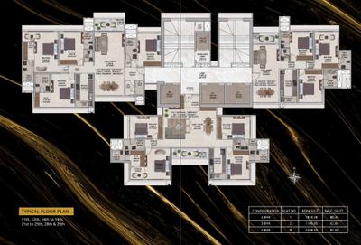 Image of 1400 Sq.ft 3 BHK Apartment / Flat for sale in Sahakar Vogue 77, Goregaon West, Mumbai for Rs. 55935000